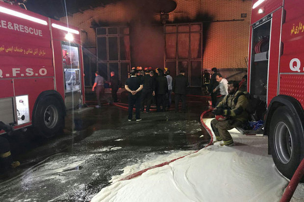 آتش سوزی در بیمارستان طالقانی ایلام