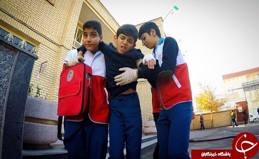 برگزاری مانور زلزله در آذربایجان غربی+تصاویر