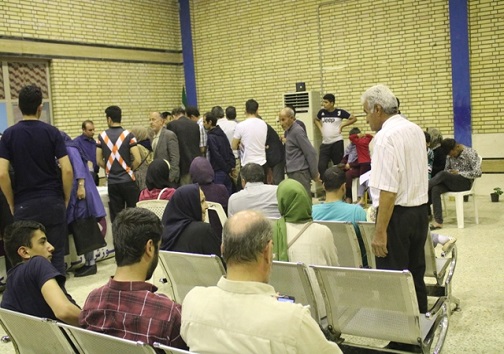 خدمات رسانی ستاد اسکان مهمانان نوروزی آموزش و پرورش ناحیه یک اهواز از لنز دوربین