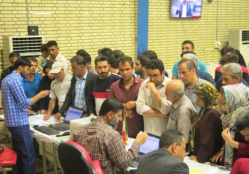 خدمات رسانی ستاد اسکان مهمانان نوروزی آموزش و پرورش ناحیه یک اهواز از لنز دوربین
