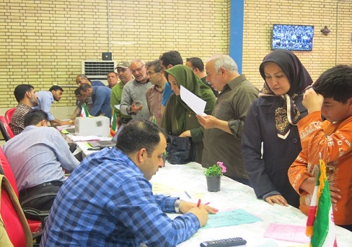 خدمات رسانی ستاد اسکان مهمانان نوروزی آموزش و پرورش ناحیه یک اهواز از لنز دوربین