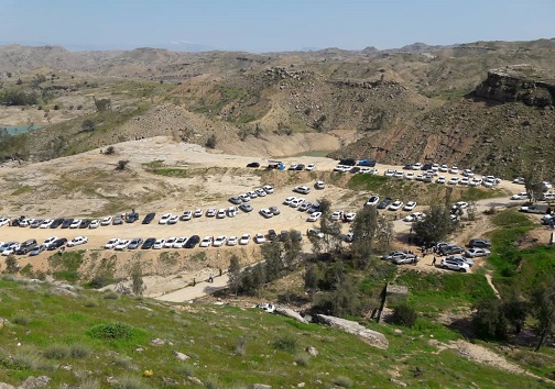 بازدید ۱۰ هزار نفر گردشگر و مسافر نوروزی از دریاچه سد دز شهیون
