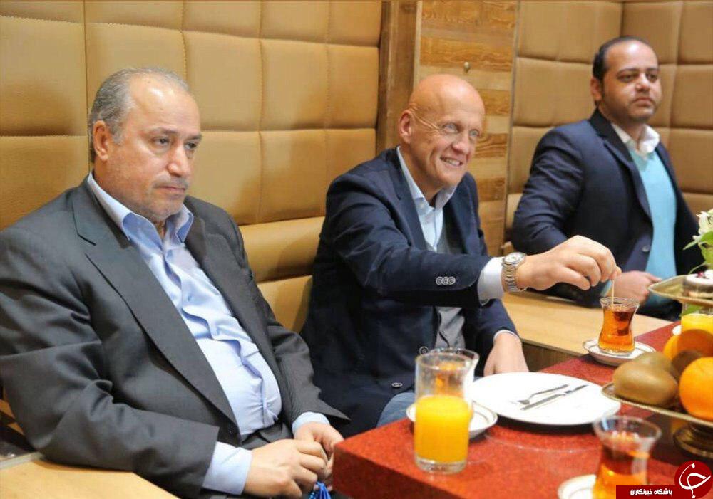 پذیرایی کاملا ایرانی از داور ایتالیایی با چای نبات+تصاویر