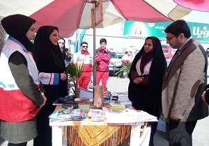 مراجعه بیش از ۴ هزار مسافر به پایگاه‌های ایمنی و سلامت هلال احمر نیر