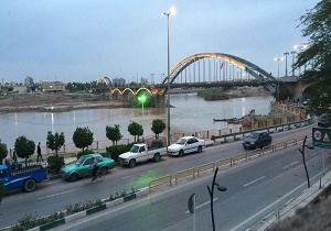 تردد در جاده های ساحلی اهواز ممنوع است