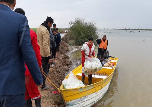 انتقال ۱۲۳ نفر از اهالی منطقه بامدژ اهواز به نقاط امن