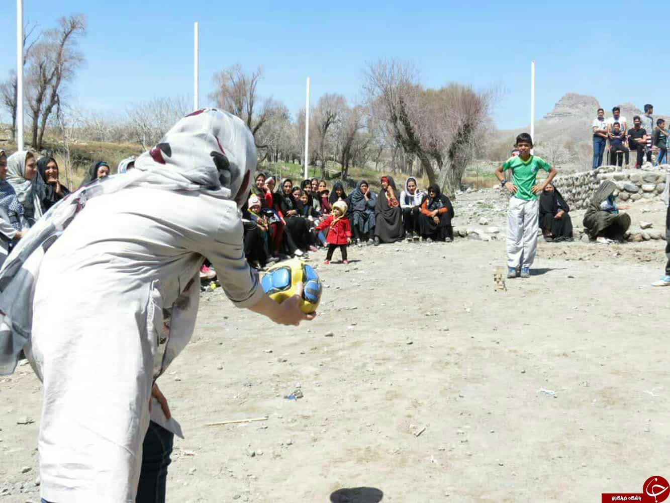 جشنواره بازی های بومی و محلی روستای شصت فیچ سفلی بافت + تصاویر
