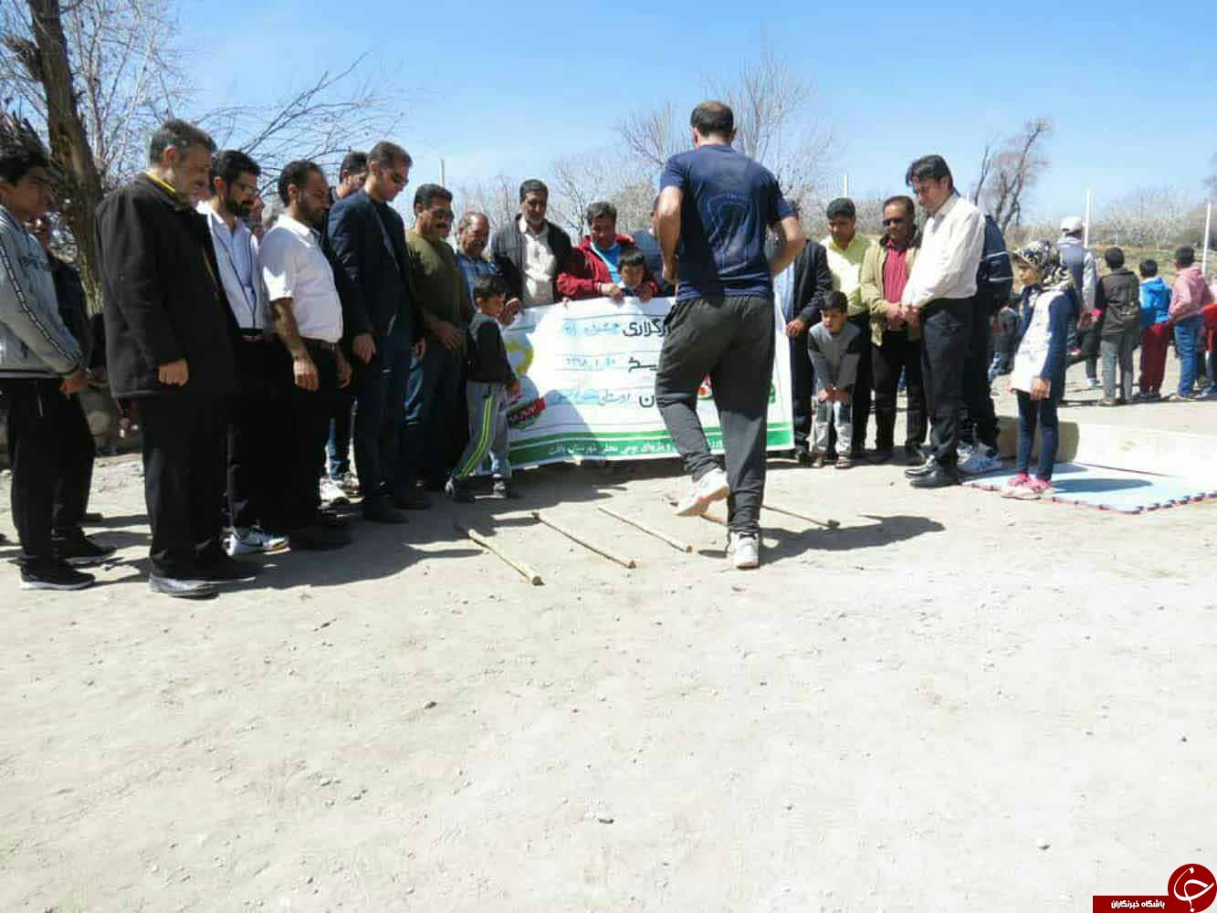 جشنواره بازی های بومی و محلی روستای شصت فیچ سفلی بافت + تصاویر