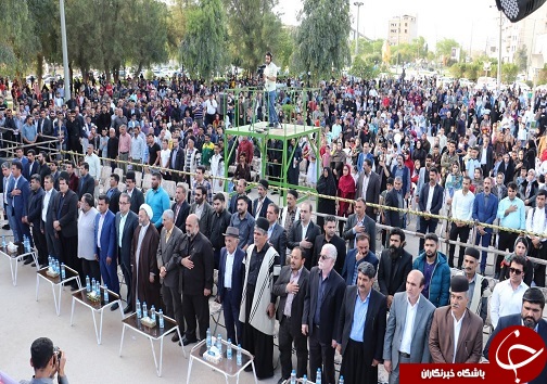 برگزاری آیین رونمایی از تندیس شهید علیمردان خان بختیاری در مسجدسلیمان