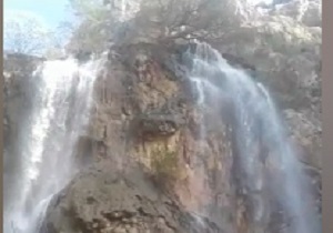 آبشار زیبای "زرنو" در روستای بیدرود + فیلم