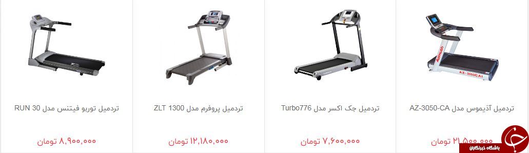 خرید تردمیل چقدر هزینه دارد؟