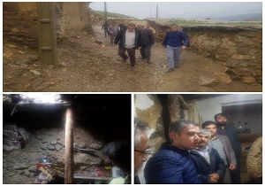 تخلیه چندین خانه روستایی در روستای میزوج