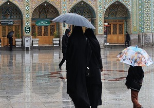 آسمان قم بارانی است