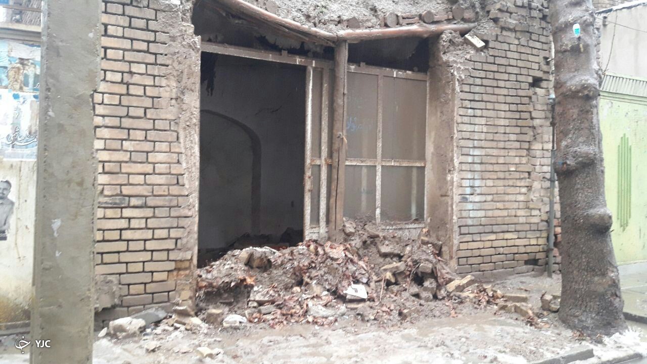 بارش برف و باران در ملایر+ عکس
