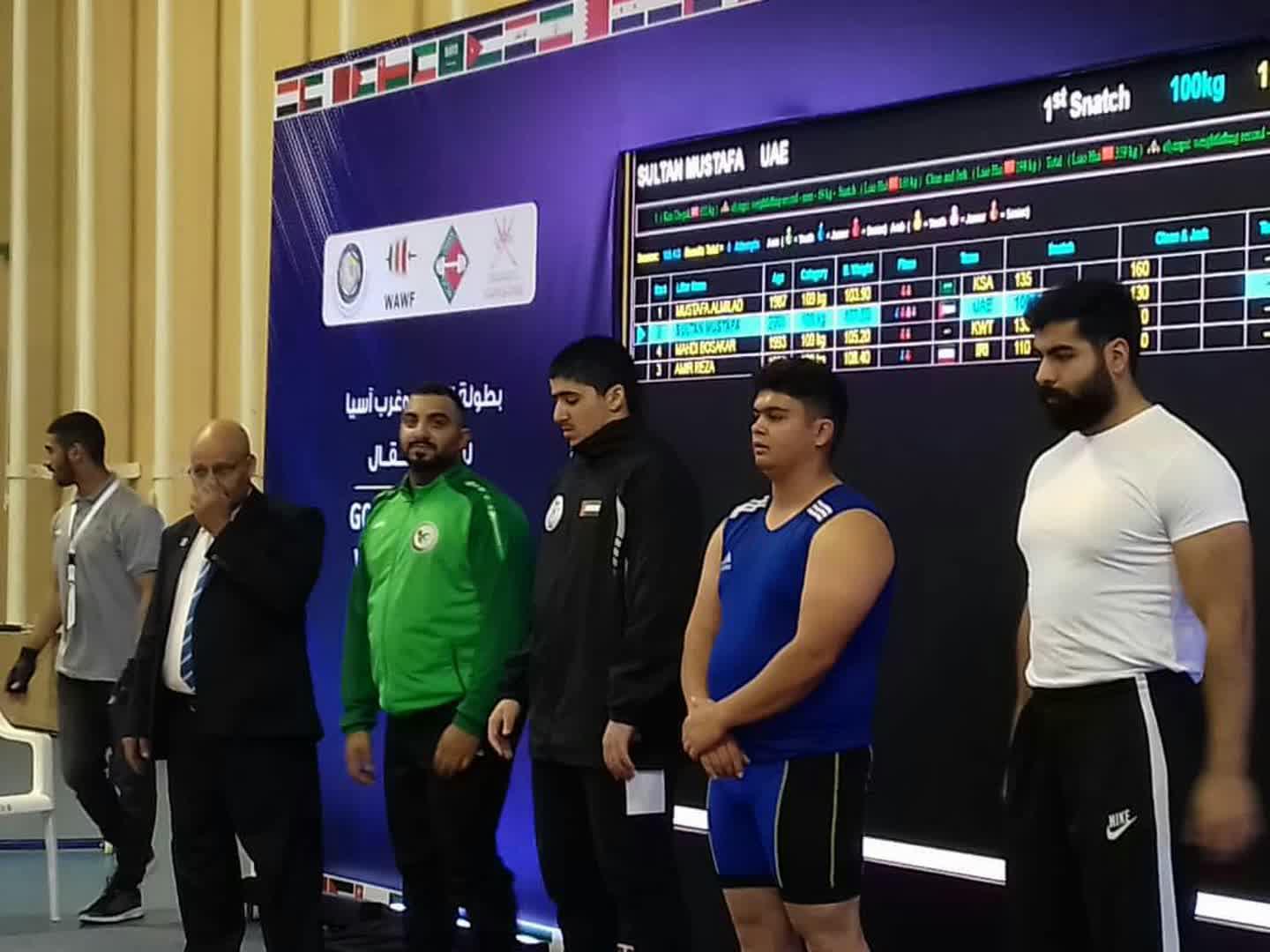وزنه بردار کرمانی قهرمان غرب آسیا شد