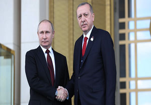 پوتین برگزاری موفقیت&zwnj;آمیز انتخابات شورا&zwnj;های ترکیه را به اردوغان تبریک گفت