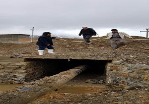 سیلاب بدون ایجاد مشکل از بانه عبور کرد