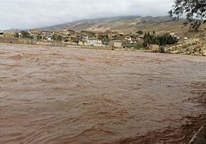 سیل در روستای گردشگری لایزنگان داراب