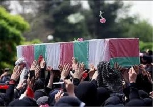 تشییع پیکر جانباز شهید مجیدیان در دامغان