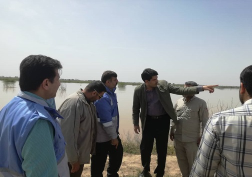 حضور جمعی از مسئولان در روستای خسرج حمیدیه