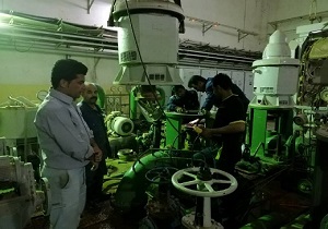 مونتاژ فوری پمپ عمودی به منظور جایگزینی سکوهای شناور نیروگاه رامین اهواز