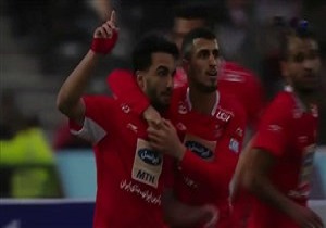گل اول پرسپولیس به پیکان مورخ ۱۵ فروردین ۹۸ + فیلم