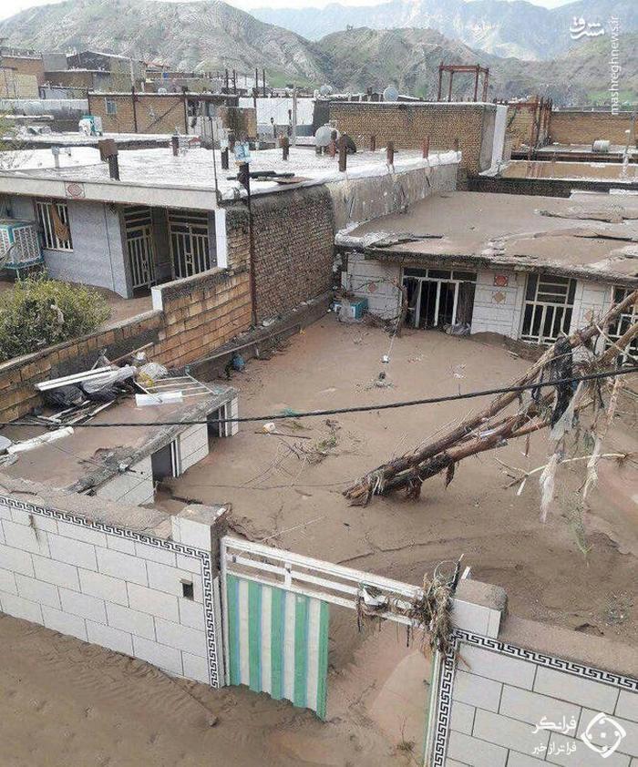 تصویری شگفت انگیز از یک محله بعد از فروکش سیل در لرستان + عکس