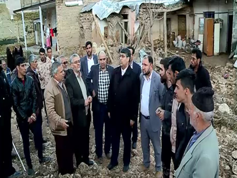 بازدید مسئولان از مناطق خسارت خورده از سیل درکمیجان