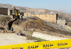 وصل شدن گاز بخش غربی شهرستان پلدختر