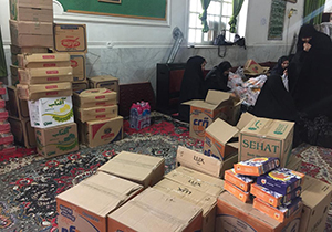 کمک رسانی سازمان اوقاف فارس به آسیب دیدگان سیل