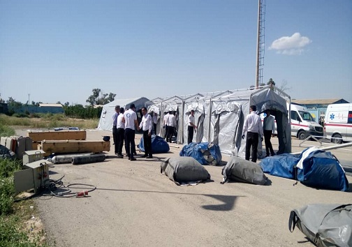 بیمارستان ۵۰ تختخوابی صحرایی در حمیدیه برپا شد