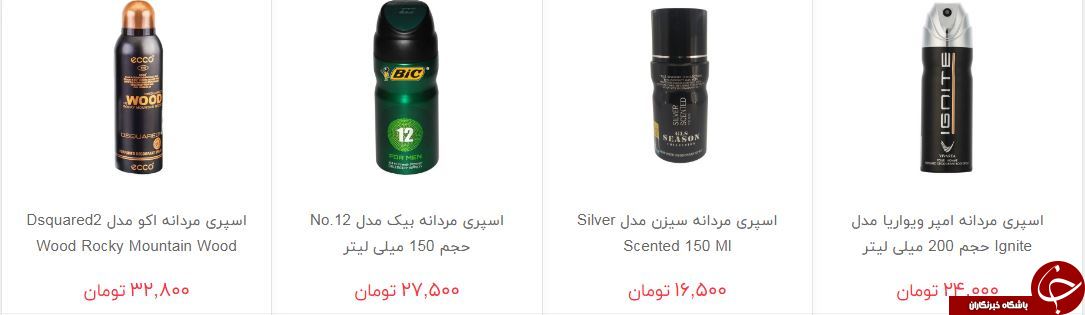 قیمت انواع سپری در بازار