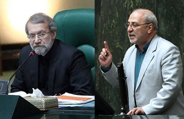 حاجی دلیگانی: اگر دفاع از مرزها و مردم تروریست تعریف می&zwnj;شود من نیز تروریست هستم/ لاریجانی: اخطار شما وارد نیست!
