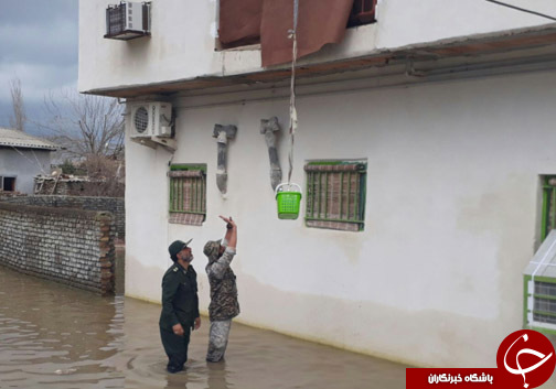 سیل در گلستان در قاب تصویر/همه پای کار هستند سیل در گلستان در قاب تصویر/همه پای کار هستند