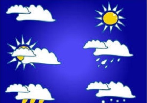 آسمانی ابری همراه با غبار