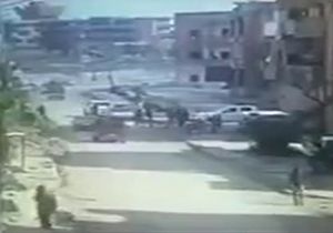 لحظه انفجار تروریستی در رقه با 5 کشته + فیلم