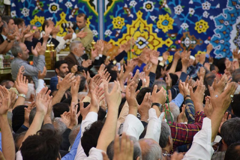 جشن میلاد امام حسین (ع) در بین الحرمین + تصاویر