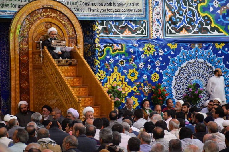 جشن میلاد امام حسین (ع) در بین الحرمین + تصاویر