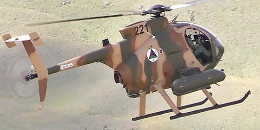 سقوط یک بالگرد ارتش افغانستان در قندهار