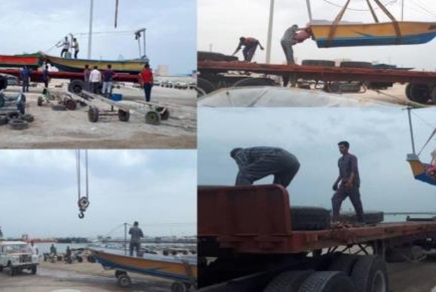 ارسال ۲۶ فروند شناور به منطقه سیل زده خوزستان