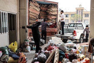 توزیع ۸۰ تن اقلام و مواد غذایی برای ۳۰۰ روستای سیل‌زده الیگودرز