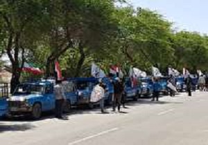 انتقال کمک های مردمی عراق از مرز شلمچه به کشور