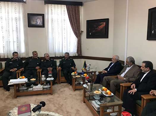 دیدار وزیر خارجه با فرمانده سپاه پاسداران