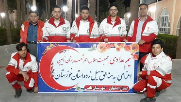 اعزام اولین تیم امدادی شهرستان نایین به مناطق سیل زده اهواز