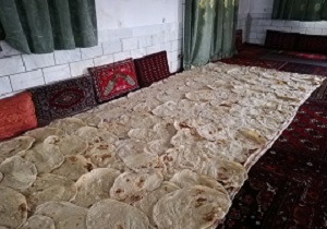 پخت روزانه &nbsp;۴ هزار قرص نان با تلاش جهاد گران موکب امام رضا (ع) شهر مریانج