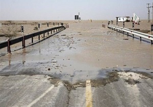 مسدود شدن جاده کمربندی غرب اهواز  