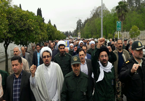 حضور پرشور مردو دیار علویان در حمایت از سپاه پاسداران انقلاب اسلامی +تصاویر