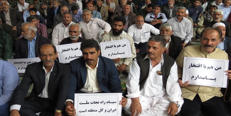 راهپیمایی پر شور مردم ولایت مدار زاهدانی در حمایت از سپاه پاسداران