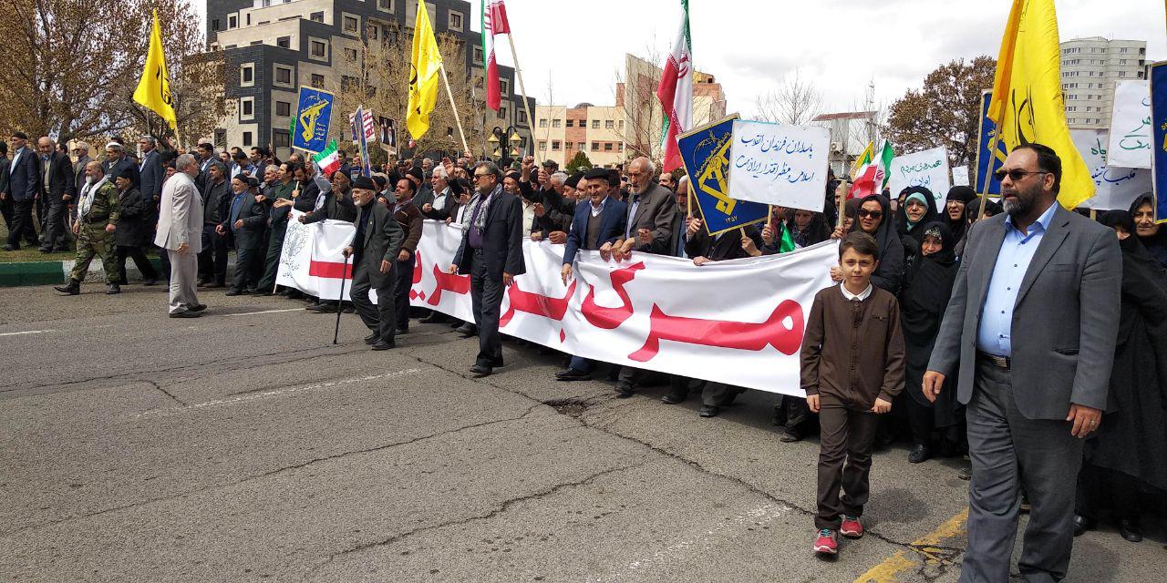 حضور پرشور زنجانی ها در حمایت از سپاه پاسداران انقلاب اسلامی