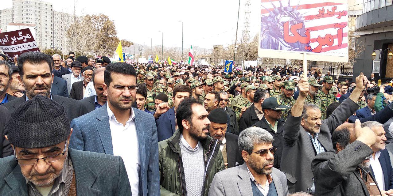 حضور پرشور زنجانی ها در حمایت از سپاه پاسداران انقلاب اسلامی